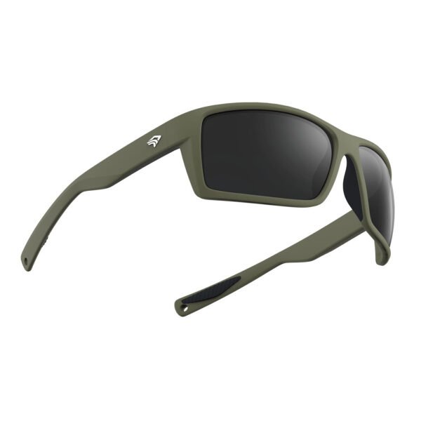 Unique Dark Green Polarized Wraparound Sunglasses