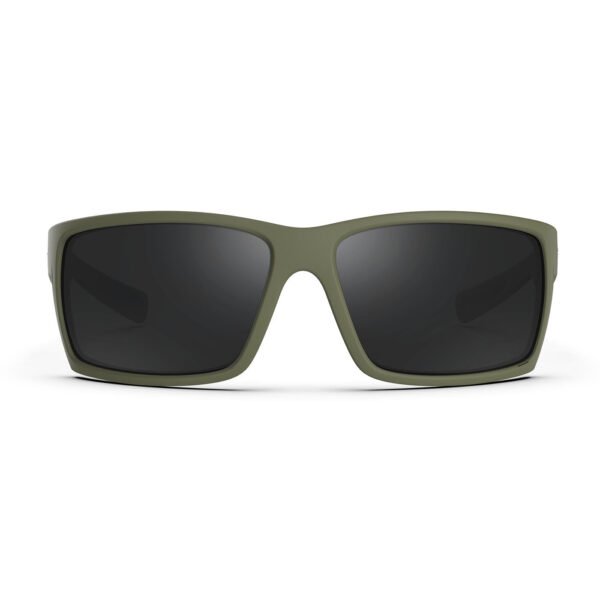 Unique Dark Green Polarized Wraparound Sunglasses