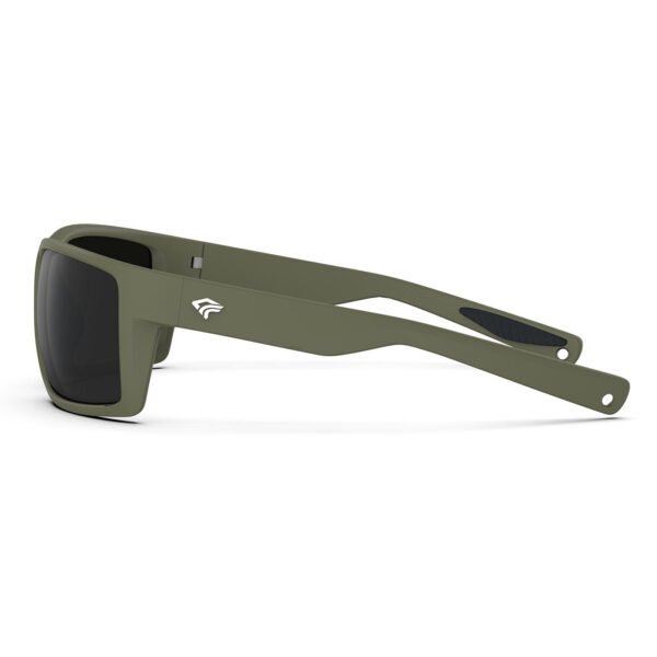 Unique Dark Green Polarized Wraparound Sunglasses