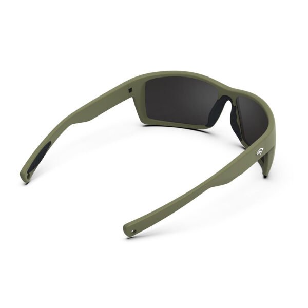 Unique Dark Green Polarized Wraparound Sunglasses