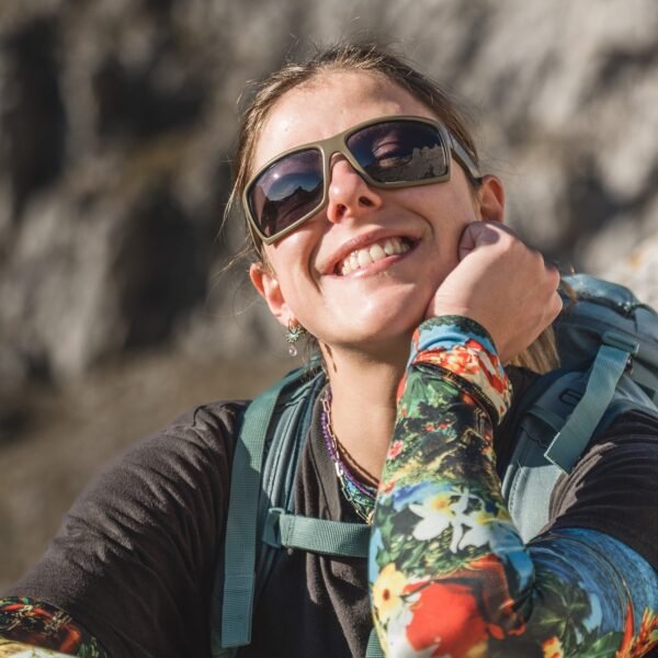 Unique Dark Green Polarized Wraparound Sunglasses